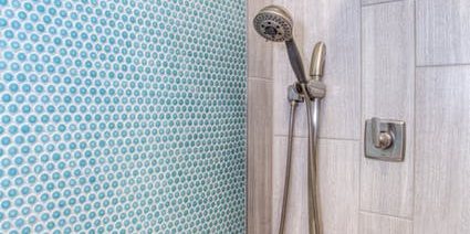 tiling a shower